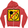 not the face Zipper Hoodie