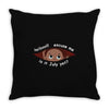 July Peeking Out Baby Boy Throw Pillow