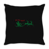 ugly santa ho ho hoo! Throw Pillow