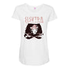 crimson red Maternity Scoop Neck T-shirt