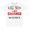 legends are born november All Over Women's T-shirt
