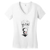 sad, rain heard Women's V-Neck T-Shirt