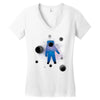 Space Astronot Women's V-Neck T-Shirt