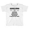 Aquarius Woman Toddler T-shirt