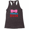 tweedle dee matching Racerback Tank