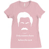 only women shave below the neck Ladies Fitted T-Shirt