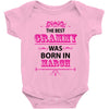The Best Grammy Was Born In March Baby Onesie