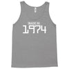 made in 1974 birthday celebration funny retro Tank Top