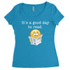 it's a good day to read Women's Triblend Scoop T-shirt