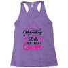 Celebrating With The 50th Birthday Queen Racerback Tank