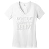 don't eat watermelon seeds Women's V-Neck T-Shirt