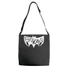 batcave goth logo Adjustable Strap Totes