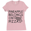 pineapple pizza Ladies Fitted T-Shirt