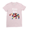 mama bear floral Ladies Fitted T-Shirt