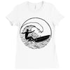 surf vibes Ladies Fitted T-Shirt