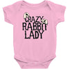 crazy rabbit lady Baby Bodysuit