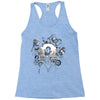 back to modern times Racerback Tank