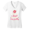 feed me a donut Women's V-Neck T-Shirt