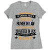 Super Cool Father In Law Of A Freaking Awesome Daughter In Law Ladies Fitted T-Shirt