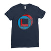 square in circle Ladies Fitted T-Shirt