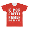 k pop coffee ramen k dramas All Over Men's T-shirt