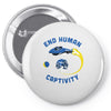 end human captivity Pin-back button