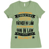 Super Cool Father In Law Of A Freaking Awesome Son In Law Ladies Fitted T-Shirt