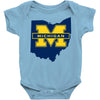 ohio for michigan Baby Bodysuit