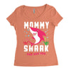 mommy shark doo doo doo family matching Women's Triblend Scoop T-shirt