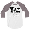 Bae Best Auntie Ever 3/4 Sleeve Shirt