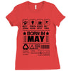 Born In May Ladies Fitted T-Shirt