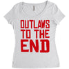 outlaws to the end 2 Women's Triblend Scoop T-shirt