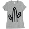minimalistic cactus Ladies Fitted T-Shirt