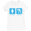your girlfriend my girlfriend mens funny t shirt Ladies Fitted T-Shirt
