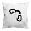 black best Throw Pillow