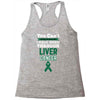 you can't scare or beat me i have been through liver cancer Racerback Tank