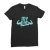 my dad my hero Ladies Fitted T-Shirt