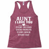 I Love You Aunt Racerback Tank