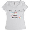 a woodworker's Women's Triblend Scoop T-shirt