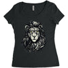 nerd  lion Women's Triblend Scoop T-shirt