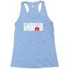 pardon the interruption Racerback Tank