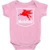 mobil oil vintage logo Baby Onesie
