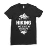 hiking is my therapy! Ladies Fitted T-Shirt