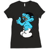 tobias smurf Ladies Fitted T-Shirt