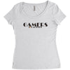 GAMERS TOP PLAYER Women's Triblend Scoop T-shirt