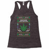 smoke weed ugly sweater Racerback Tank