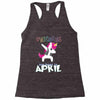 Born Unicorns-Born April Racerback Tank