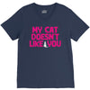 my cat doesn't like you V-Neck Tee