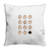 charlie moticons Throw Pillow