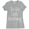 lazy day humour Ladies Fitted T-Shirt